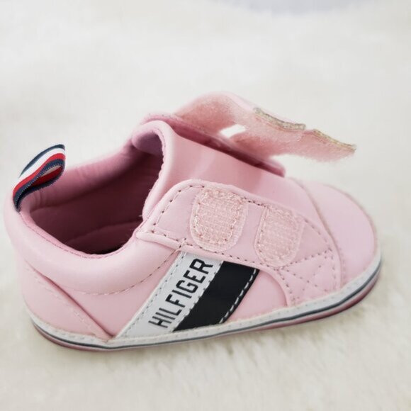 Tommy Hilfiger Pink Runners/Shoes Girl Toddler Size 2 - Picture 4 of 9